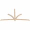 Ekena Millwork Davenport Smooth Timber Gable Bracket, Douglas Fir, 96"W x 56"H x 1 1/2"D x 3 1/2"F, 14/12 Pitch GBW096X56X0204DAV00SDF - alternate 3